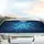 Realistic Seven Glowing Blue Butterflies Translucent Wings Ethereal Nature Decor Car Sunshade - 5