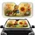 Cheerful Honeybee Sunflower Snail Garden Flowers Blue Watering Can - Car Decor Gift for Garden Lover Car Sunshade - 1