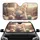 Smiling Cat Hugging Yarn Ball - Cat Lover Car Decor Gift Car Sunshade - 1