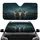 Airplane Landing Lights Wet Tarmac Runway Reflections Night - Aviation Enthusiast Gift Car Sunshade - 1