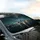 Airplane Landing Lights Wet Tarmac Runway Reflections Night - Aviation Enthusiast Gift Car Sunshade - 6