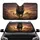 Powerful Male Lion Dark Mane Golden Eyes Savanna Rock Dust - Wildlife Lover Gift Car Sunshade - 1
