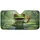 Vibrant Green Frog, Glossy Orange Eyes, Lily Pads Pond Life - Wildlife Lover Gift Car Sunshade - 3