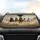 Black Brown White Thundering Herd Galloping Horses Arid Landscape - Horse Rider Gift Car Sunshade - 4