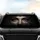 Luminous Blue Eyes Shadowy Face Atmospheric Cosmic Realm - Dramatic Style Accessory Car Sunshade - 4