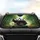 Two Giant Pandas Driving Lush Bamboo Forest - Adventure Seeker Wildlife Lover Gift Car Sunshade - 4