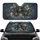 Dark Translucent Botanical Flowers Gold Glitter Golden Butterfly Forms Everyday Use Car Sunshade - 1