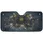 Dark Translucent Botanical Flowers Gold Glitter Golden Butterfly Forms Everyday Use Car Sunshade - 3