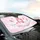 Unicorn Clouds Ice Cream Cupcakes Sparkling Stars Hearts - Fantasy Lover Gift Car Sunshade - 6