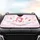 Unicorn Clouds Ice Cream Cupcakes Sparkling Stars Hearts - Fantasy Lover Gift Car Sunshade - 4