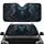 Shadowy Elemental Dragon Red Eyes Teal Scales Volcanic Rock Cosmic Abyss - Fantasy Car Decor Gift Car Sunshade - 1
