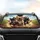 French Bulldogs Driving Steering Wheel Road Trip Adventure Dog Lover Gift Car Sunshade - 4