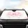 Pink Watercolor Bows Ribbons Glitter Light Particles - Car Decor Gift Car Sunshade - 4