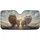 Fluffy Adventurous Cats Wind Blown Fur Open Sky - Cat Lover Gift Car Sunshade - 3