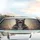 Pit Bull Dog Paws Heart Shape White Chest - Dog Lover Pet Owner Gift Car Sunshade - 5
