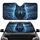 Wolf Golden Blue Eyes Electric Lightning - Wildlife Lover Gift for Nature Lover Car Sunshade - 1