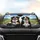 Bernese Mountain Dogs Driving Road Trip Adventure - Travel Enthusiast Gift for Dog Owners Car Sunshade - 4
