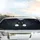 Black Cat Peeking Paws Large White Eyes Celestial Night Sky - Cat Lover Everyday Gift Car Sunshade - 5