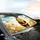 Happy Smiling Honey Bee Dripping Honey Wildflower Garden - Nature Lover Gift Car Sunshade - 6