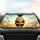 Happy Smiling Honey Bee Dripping Honey Wildflower Garden - Nature Lover Gift Car Sunshade - 4