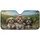 Three Shih Tzu Dogs Countryside Travel Landscape - Dog Lover Gift Car Sunshade - 3