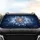 Crystalline Fractal Flower Golden Core Cosmic Night Sky - Stargazer Decor Gift Car Sunshade - 4