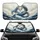 Eastern Dragon Coiling Waves Piercing Eyes Eastern Glyphs - Fantasy Decor Mythology Lover Car Sunshade - 1