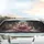 Older Woman Glasses Pink Tracksuit Steaming Coffee Mug - Pre-Dawn Morning Coffee Ritual Car Sunshade - 5