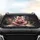 Older Woman Glasses Pink Tracksuit Steaming Coffee Mug - Pre-Dawn Morning Coffee Ritual Car Sunshade - 4