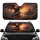 Menacing Black Dragon Fiery Castle Volcanic Landscape - Fantasy Lover Gift Car Sunshade - 1