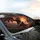 Menacing Black Dragon Fiery Castle Volcanic Landscape - Fantasy Lover Gift Car Sunshade - 6