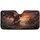 Menacing Black Dragon Fiery Castle Volcanic Landscape - Fantasy Lover Gift Car Sunshade - 3