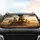 African Lion Family Savanna Sunset - Safari Lover Gift Car Sunshade - 4