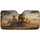 African Lion Family Savanna Sunset - Safari Lover Gift Car Sunshade - 3