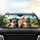 Border Collie Australian Shepherd Dogs Tropical Coastal Road Trip Adventure Car Sunshade - 4