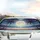 Moonlit Full Moon Tropical Palm Trees Ocean Beach - Tropical Lover Gift Car Sunshade - 5