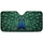 Regal Majestic Peacocks Symmetrical Fanned Sapphire Eye Plumage - Wildlife Lover Gift Car Sunshade - 3