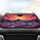 Psychedelic Sunburst Road Mountain Landscape - Road Trip Essentials Car Sunshade - 4