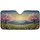 Wildflower Meadow Cherry Blossom Mountain Golden Sun - Nature Lover Gift Car Sunshade - 3