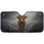 Highland Cow Calf Leopard Bow - Scottish Highlands Wildlife Lover Gift Car Sunshade - 3