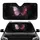 Iridescent Plum Lavender Butterfly Golden Swirl Black Velvet - Car Decor Gift Car Sunshade - 1