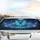 Iridescent Morpho Butterfly Glowing Mushrooms Forest Night Car Decor Gift Car Sunshade - 5