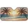 Tropical Sunset Palm Trees Ocean Beach - Travel Essentials Gift Car Sunshade - 3