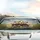Funny Hereford Cow Family Driving Road Trip - Everyday Car Decor Gift for Cow Lover Car Sunshade - 5