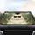 Plump White Cat Black Sunglasses Orange Whiskers Pink Ears Lush Greens - Cat Lover Gift Car Sunshade - 4