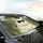 Plump White Cat Black Sunglasses Orange Whiskers Pink Ears Lush Greens - Cat Lover Gift Car Sunshade - 6