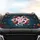 Winding Pink Snakes Glowing Moons Roses - Enchanted Garden Nocturnal Gift for Nature Lovers Car Sunshade - 4