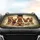 Highly Detailed Realistic Yorkie Dogs Regal Crowns Bows - Pet Lover Gift Car Sunshade - 4
