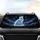 Mystical Feline Glowing Dragonflies Cosmic Sky - Fantasy Lover Gift Car Sunshade - 4