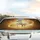 Majestic White Horse Golden Patterns Radiant Light - Car Decor Gift for Fantasy Lover Car Sunshade - 5